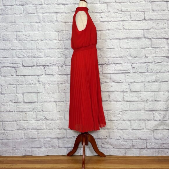 Sam Edelman Scarlet Pleated Sleeveless Midi Dress - Picture 3 of 6